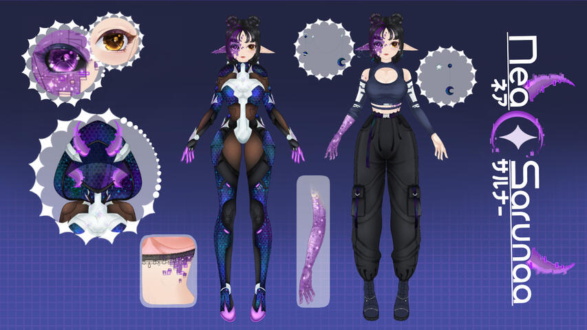 SA:RU.naa Character Design