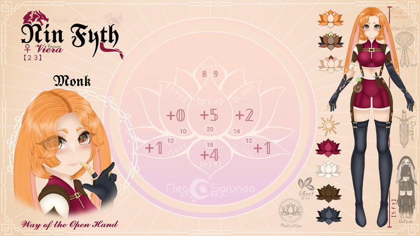 Nin Fyth Character Sheet